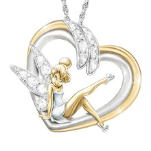 Load image into Gallery viewer, Love Heart Believe Crystal Pendant Necklace
